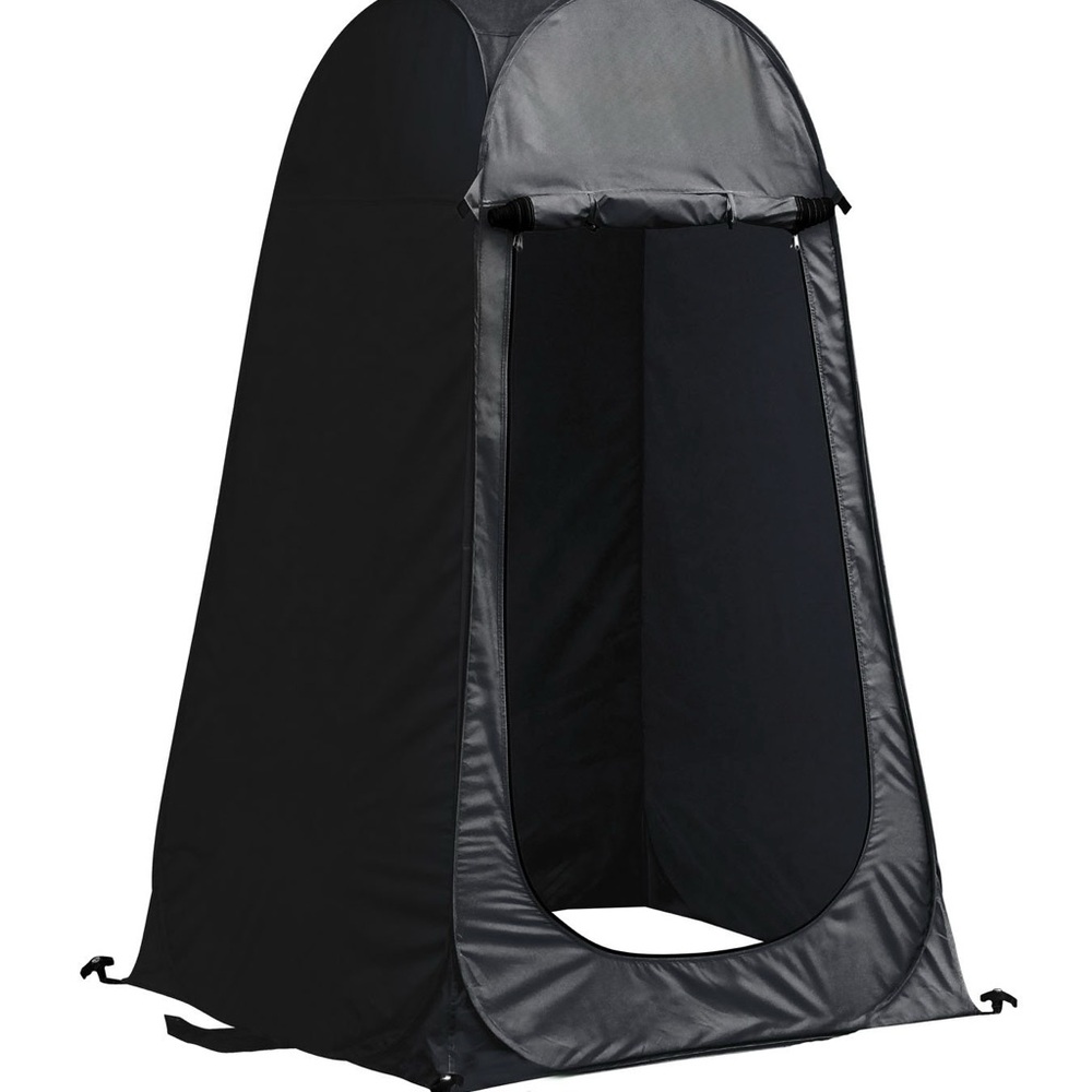 Portable Black Pop-Up Privacy Tent - Unbranded